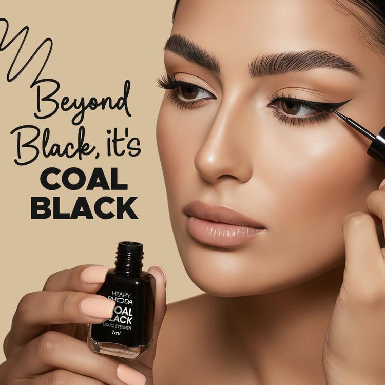 Hilary Rhoda Coal Black Liquid Eyeliner (7ml)