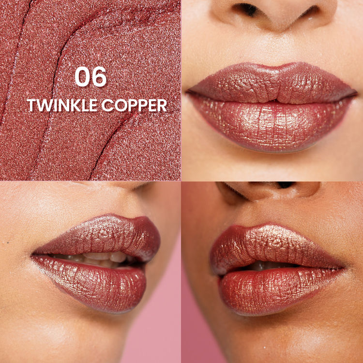 Swiss Beauty More Than Glitter Lipstick (6 Twinkle Copper)