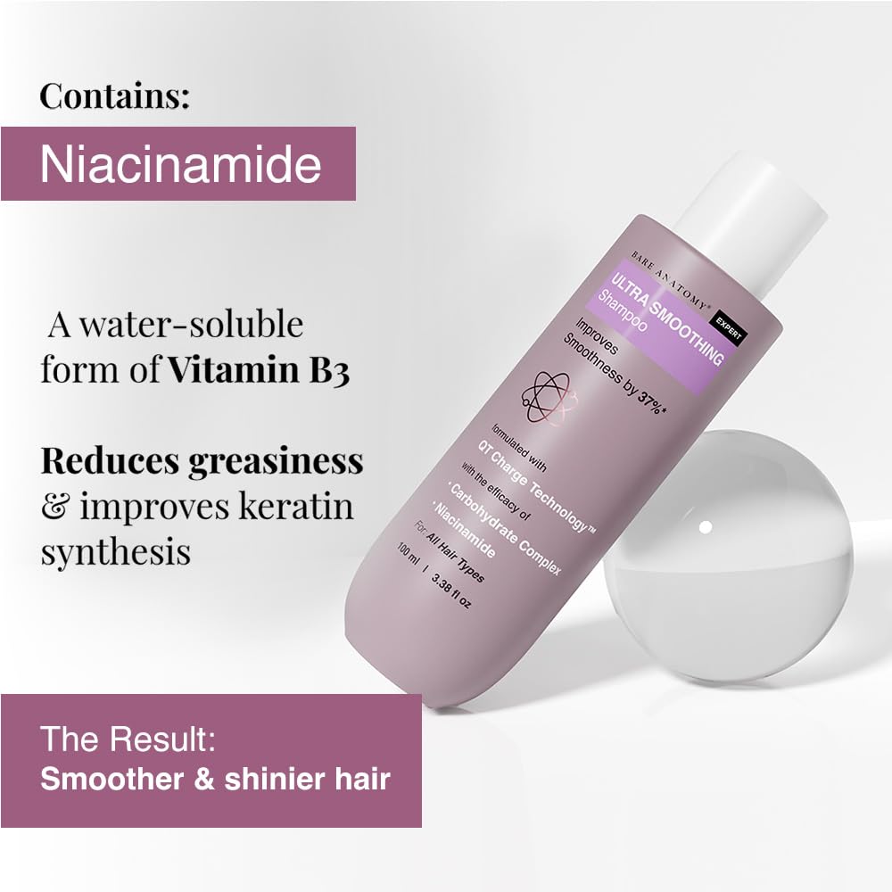 Bare Anatomy Ultra Smoothing Shampoo For Dry And Frizzy Hair | 100ml