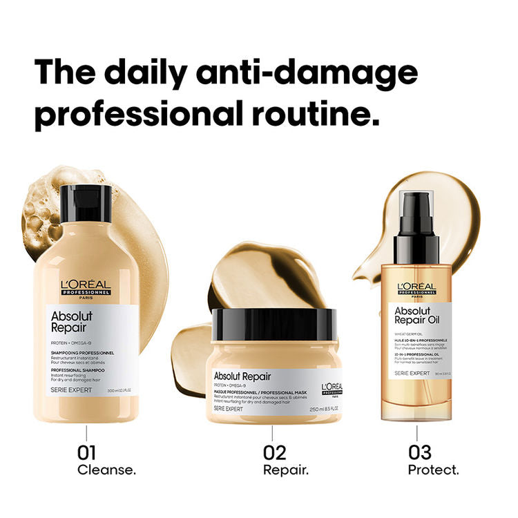 L'Oréal Professionnel Absolut Repair Mask For Dry and Damaged Hair With Protein & Omega-9 (250gm)