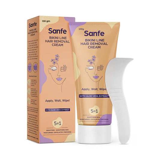 Sanfe Bikini Line Hair Removal Cream With Aloevera
(100ml)