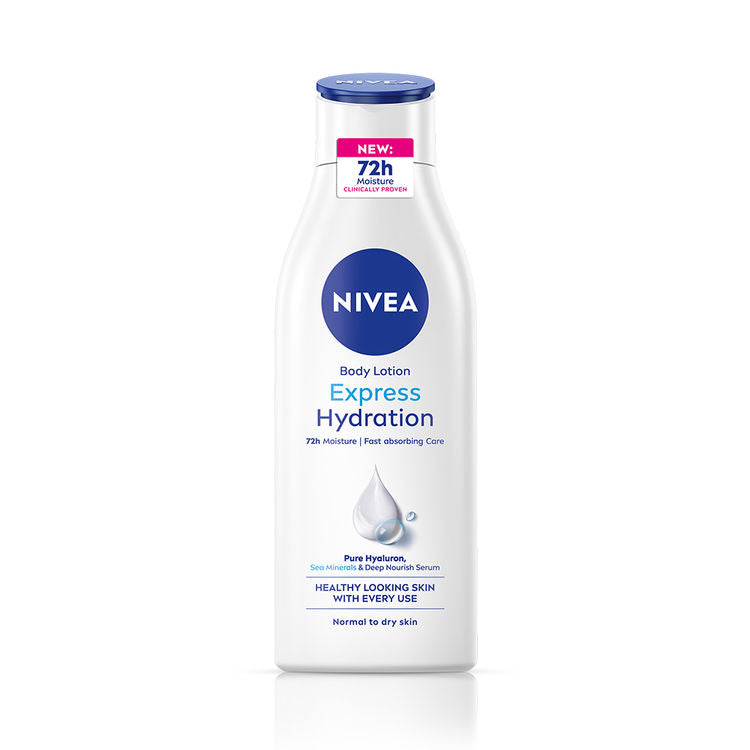 NIVEA Express Hydration BODY LOTION with Sea Minerals - 5 in 1 COMPLETE CARE for 48H Moisturization
(200ml)