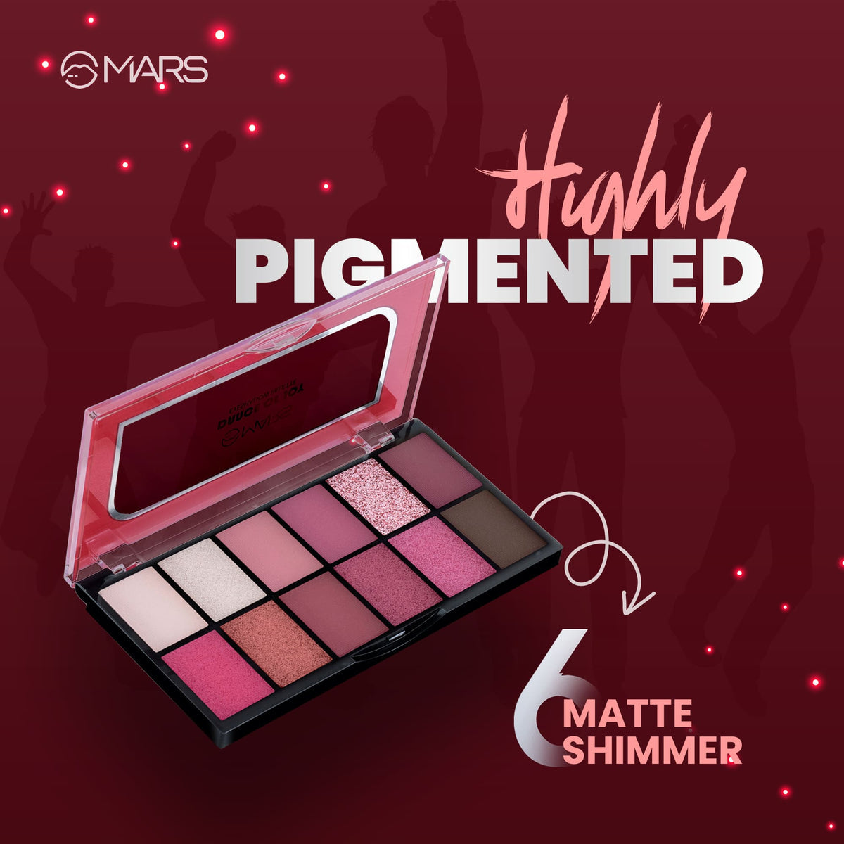 Mars 12 Color Eyeshadow Palette | Dance Of Joy (02)