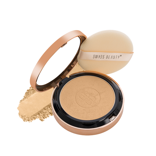 Swiss Beauty Silky and Smooth Powder with SPF-15 (04 Natural-Beige)