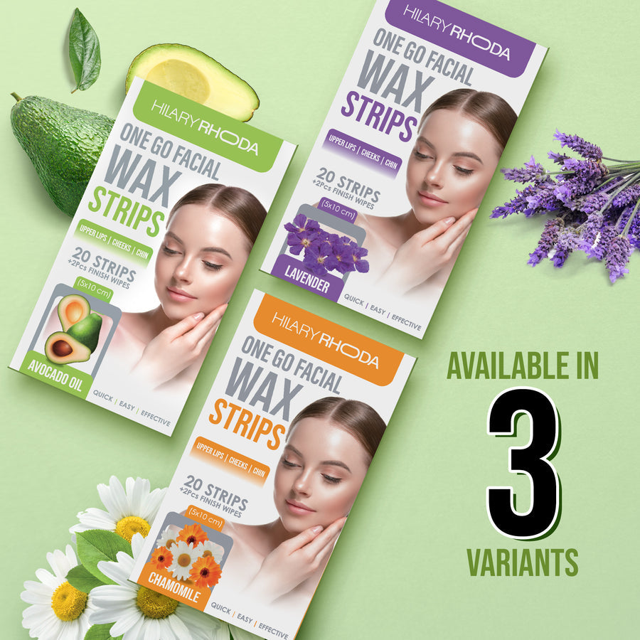 Hilary Rhoda One Go Facial Wax Strips 01 Avocado