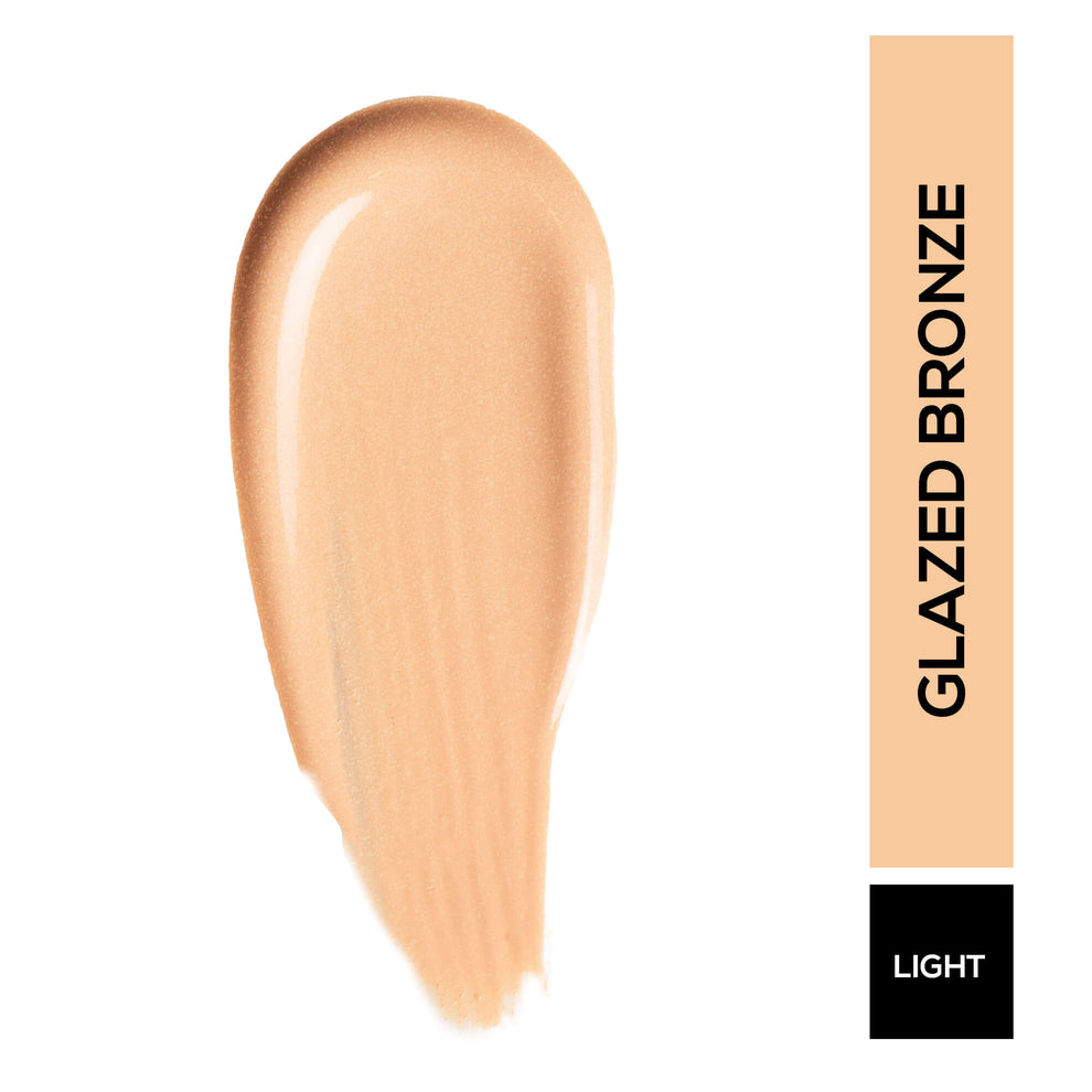 RENEE Lumi Glow Highlighting Liquid Foundation With Dewy Finish, Buildable Coverage & 3D Glow (Glazed Bronze)