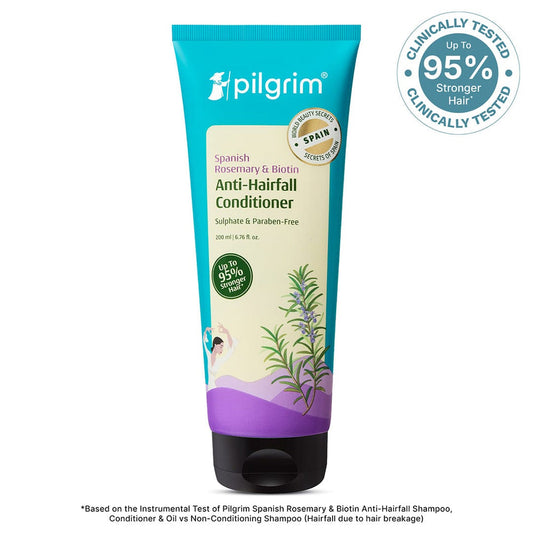 Pilgrim Spanish Rosemary & Biotin Anti-Hairfall Conditioner
Fights Breakage & Hairfall