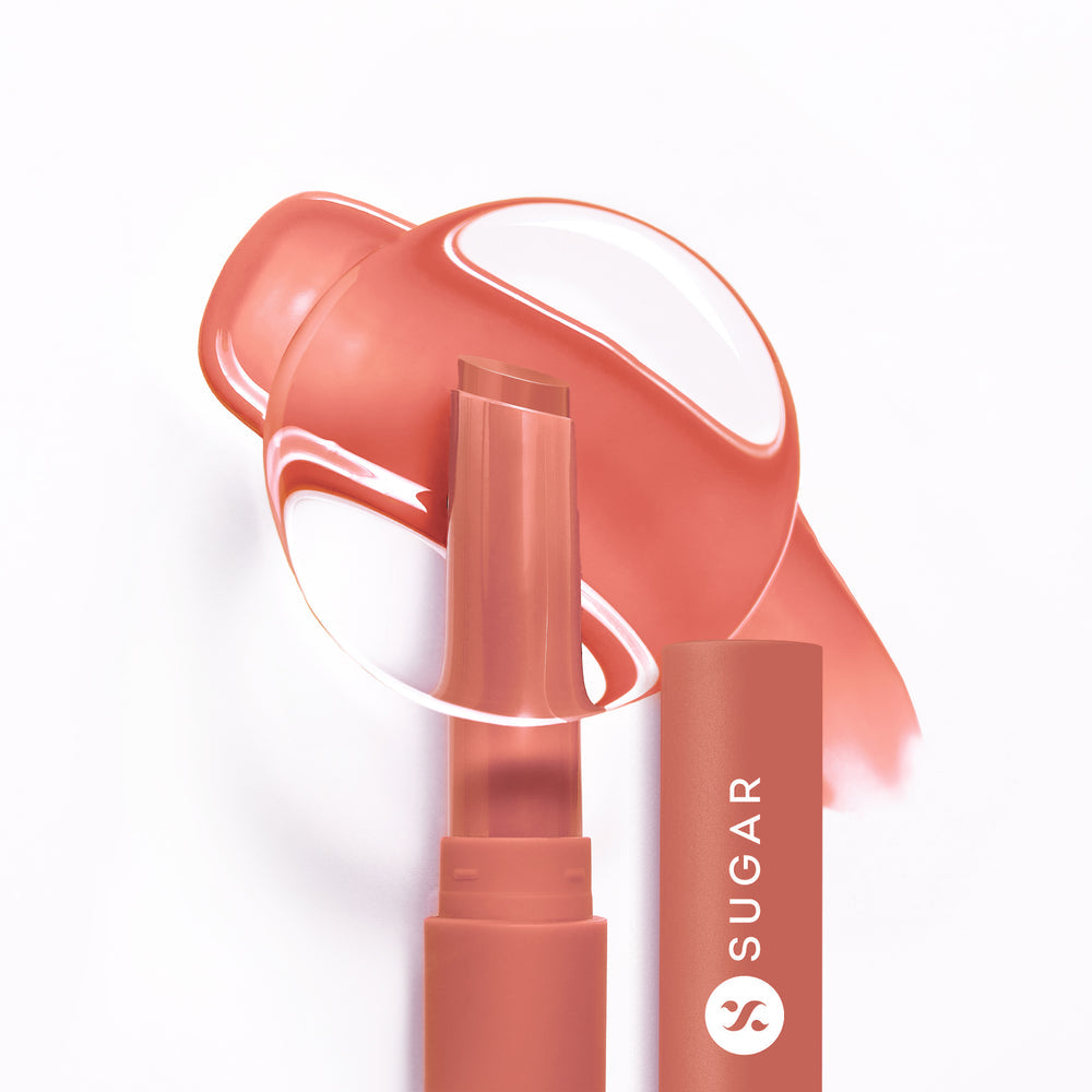 SUGAR Cosmetics Glide Peptide Plumping Gloss Stick(04 Salmon Splash)