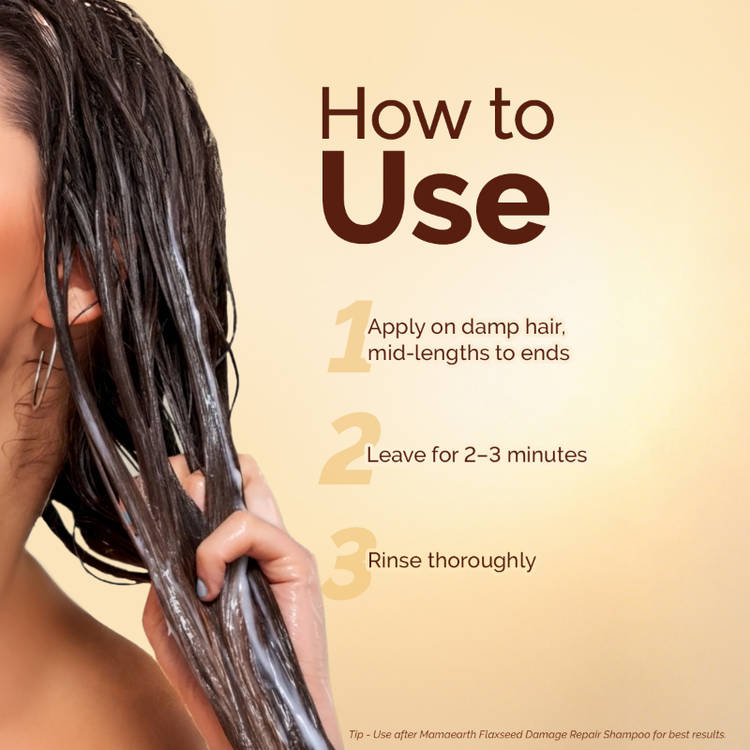 Mamaearth Flaxseed Damage Repair Conditioner (180ml)