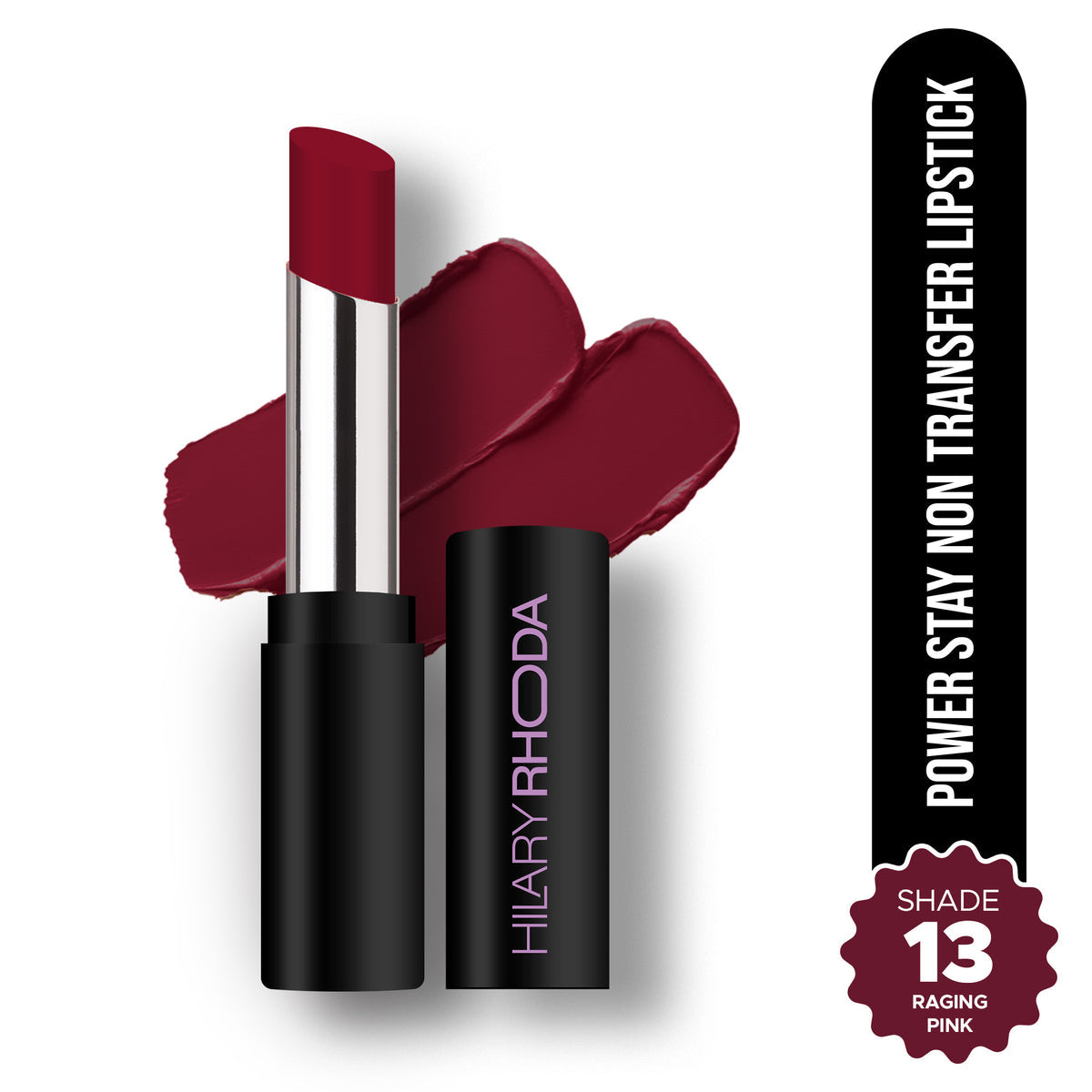 Hilary Rhoda Power Stay Non Transfer Lipstick (Raging Pink 13)