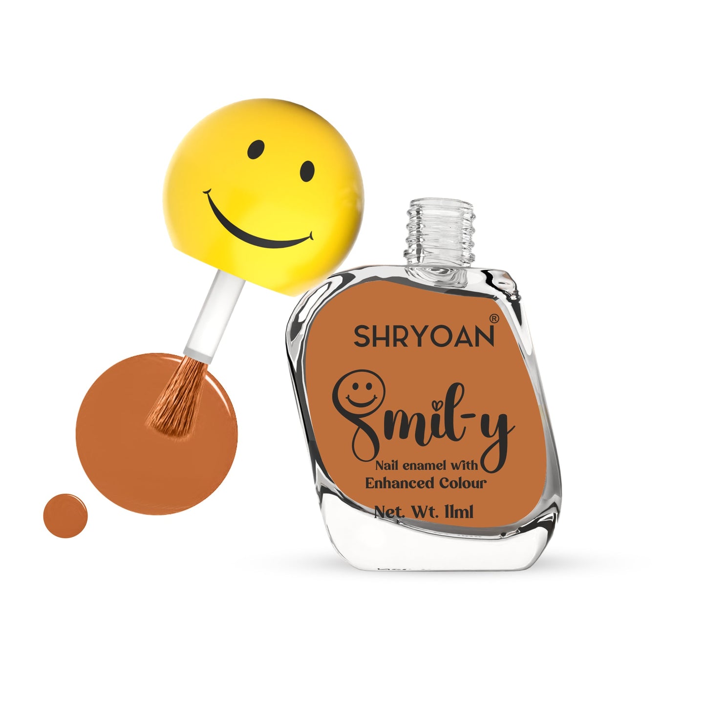Shryoan Ultra Glossy Nail Paint(Clay Brown)