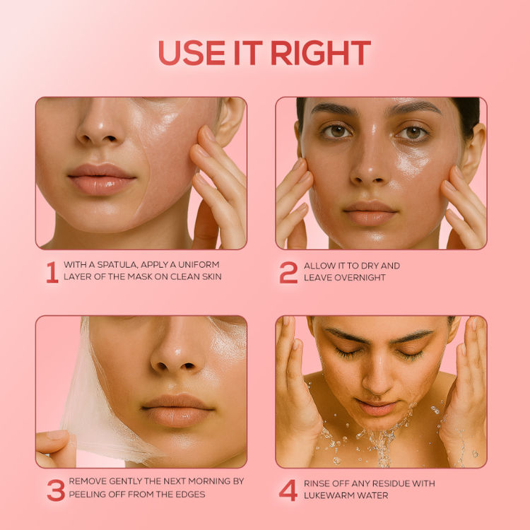 RENEE Pink Therapy Collagen Night Wrapping Face Mask For Young Skin, Hyaluronic Acid Infused
(50g)