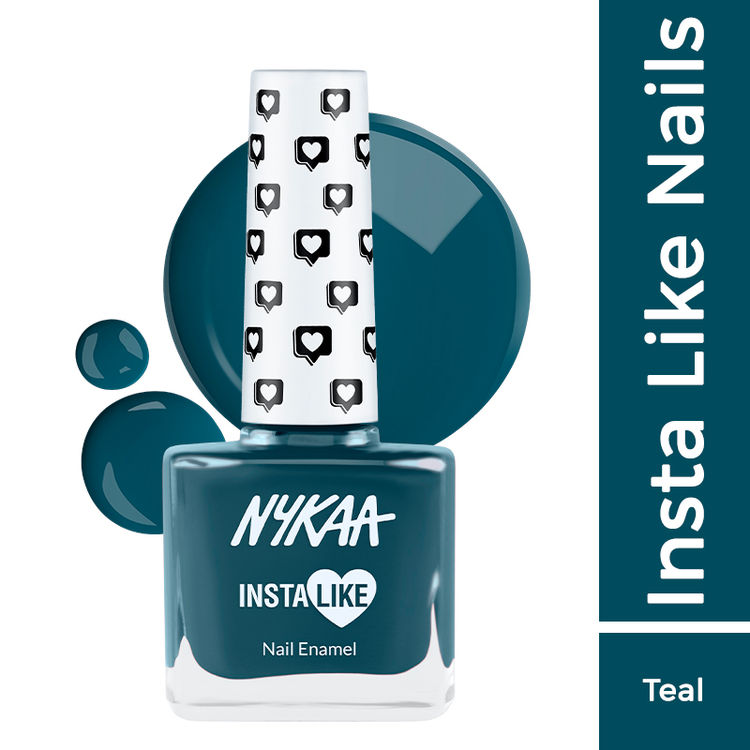 Nykaa InstaLike Long Lasting Nail Enamel - Teal TBT 369
(9ml)