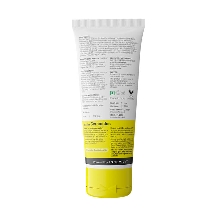 Chemist at Play Vitamin C Brightening Face Wash Face Cleanser for Oily&Dry Skin
(100ml)