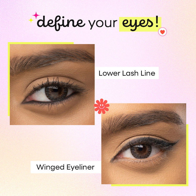 Nykaa Magic Smudgeproof Kajal Eyeliner Pencil Lasts Upto 24 Hours - Black
(0.3gm)