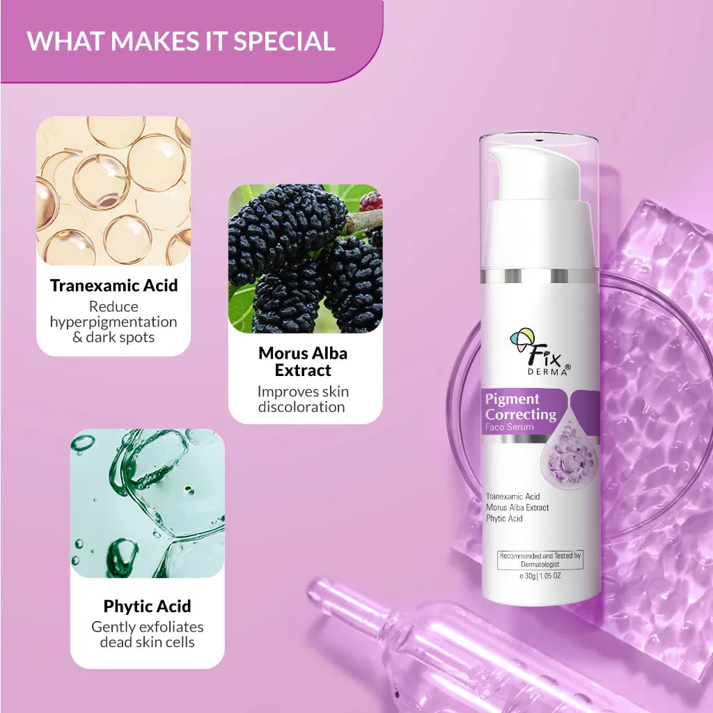 Fixderma Pigment Correcting Face Serum | Tranexamic Acid to Fight Away Pigmentation