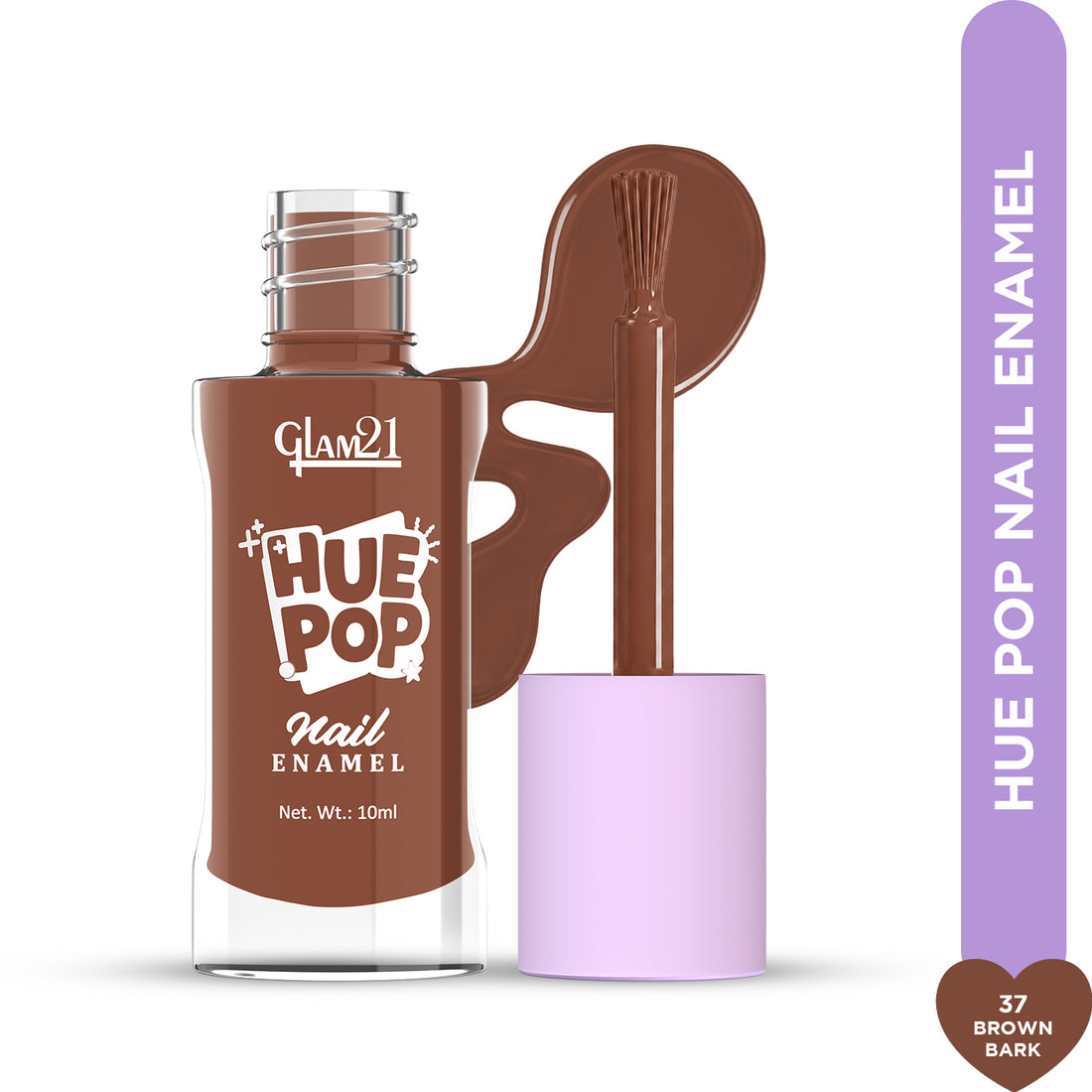 Glam21 Hue Pop Nail Paint / 37 Brown Bark