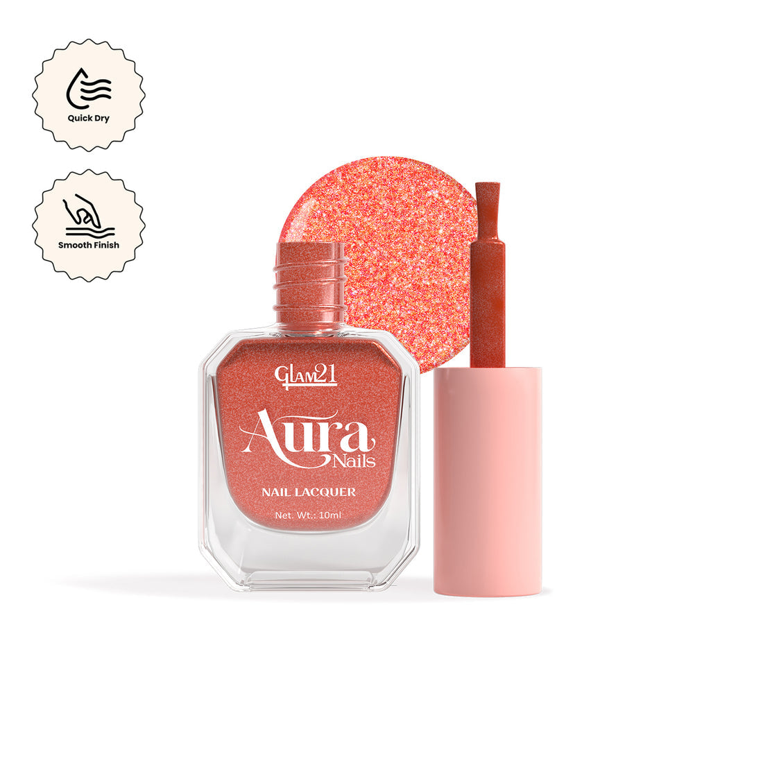 Glam21 Aura - Nail Lacquer (47Iron Glow)