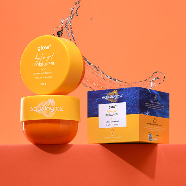 Aqualogica Glow+ Hydra Gel Moisturizer with Vitamin C & Papaya - 200g