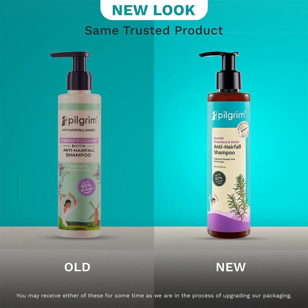 Pilgrim Spanish Rosemary & Biotin Anti-Hairfall Shampoo
Fights Breakage & Hairfall 200ml