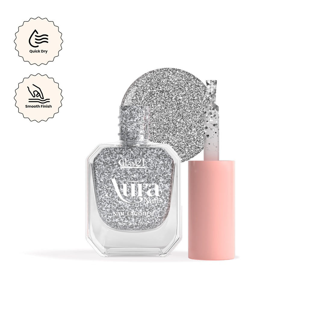 Glam21 Aura - Nail Lacquer (49Chrome Queen)