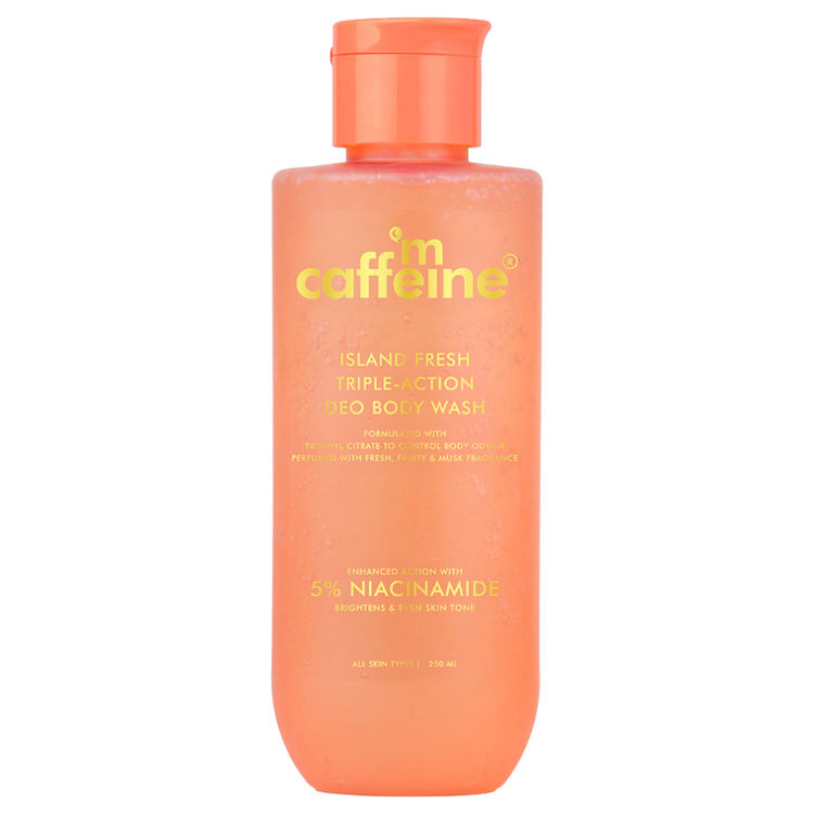 MCaffeine Island Fresh 3-in-1 Perfume Body Wash - Odour Control, 5% Niacinamide, Musky Scent
(250ml)