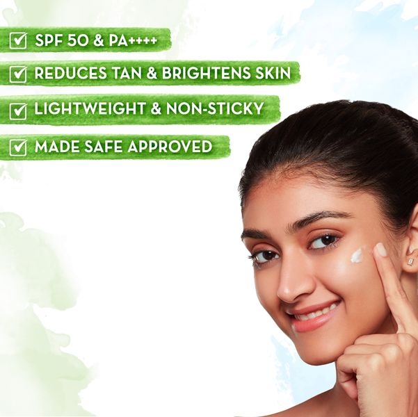Mamaearth Ubtan Detan Sunscreen With Turmeric & Saffron For Sun Protection - 50 g