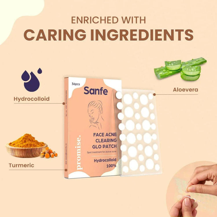Sanfe Promise Face Acne Patch - Pack of 36 Pimple Healing Patch Absorbing Cover
(36Pcs)