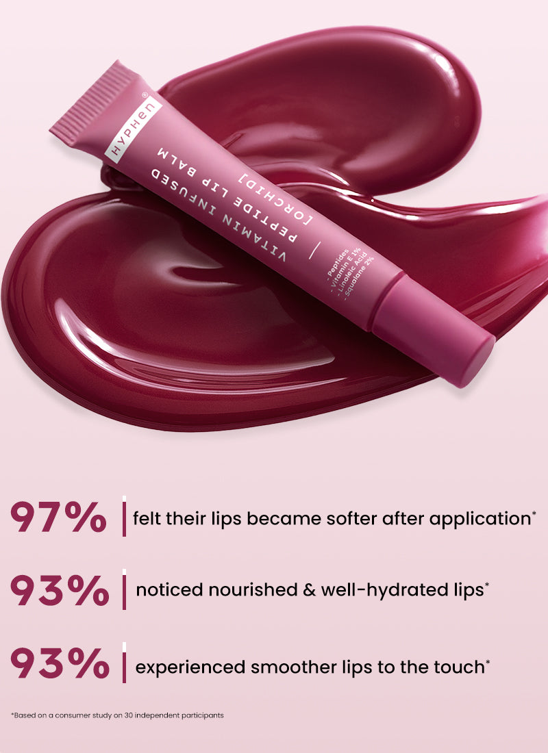 Hyphen Vip orchid lip balm, 1% vit e & peptides- 10g