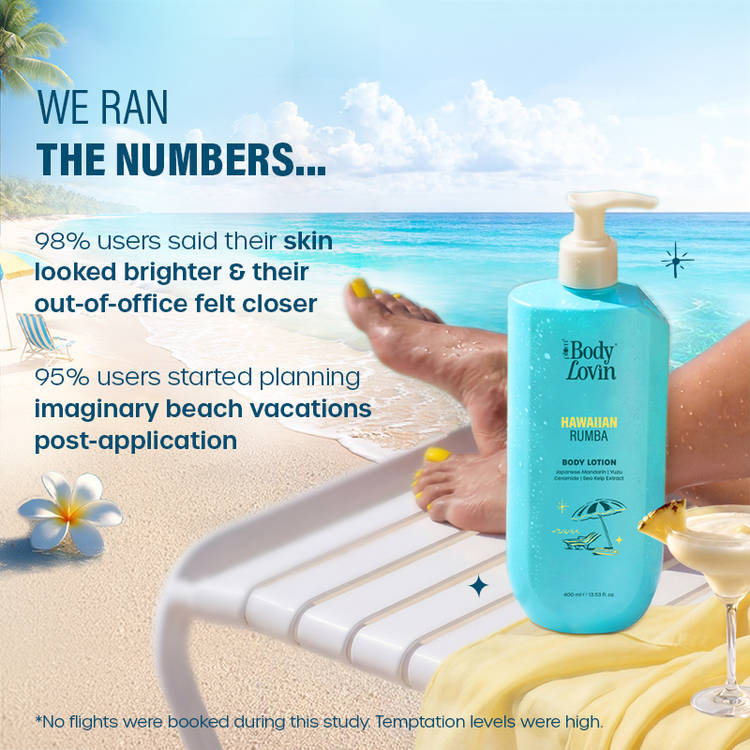 Plum BodyLovin Hawaiian Rumba Body Lotion Hydrating & Brightening Lightweight Gel-Cream Formula (400ml)