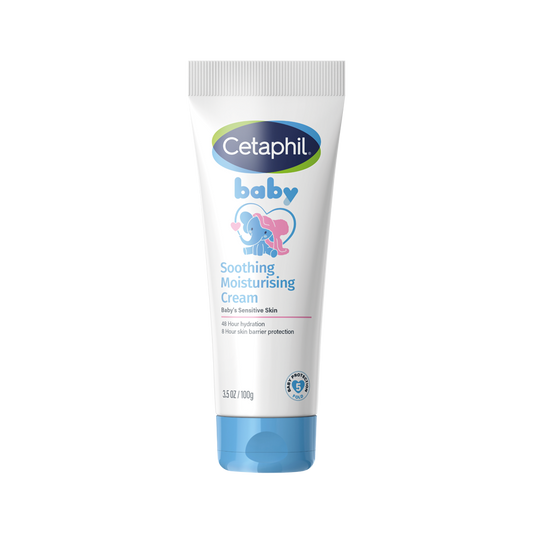 Cetaphil Baby Soothing Moisturising Cream 100 g for Newborns & Babies | 48H Hydration & 8H Skin Barrier Protection (100g)
