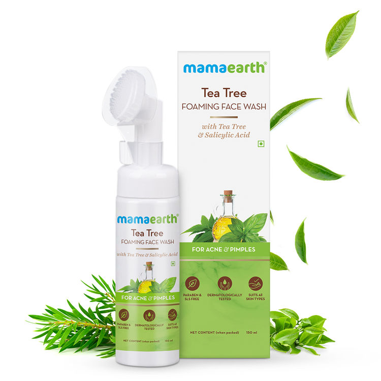 Mamaearth Tea Tree Foaming Face Wash With Tea Tree & Salicylic Acid For Acne & Pimples(150ml)