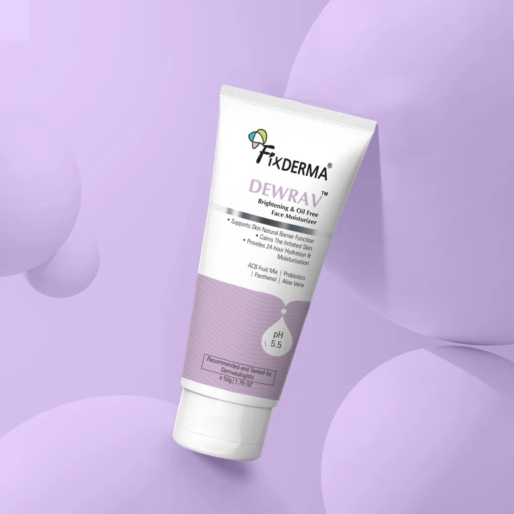 Fixderma Dewrav Brightening & Oil Free Face Moisturizer 50g