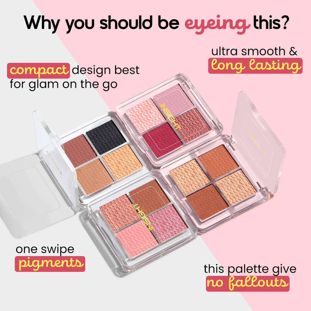 Insight cosmetics Ready Set Glam Eyeshadow Palette (Blush Bash)