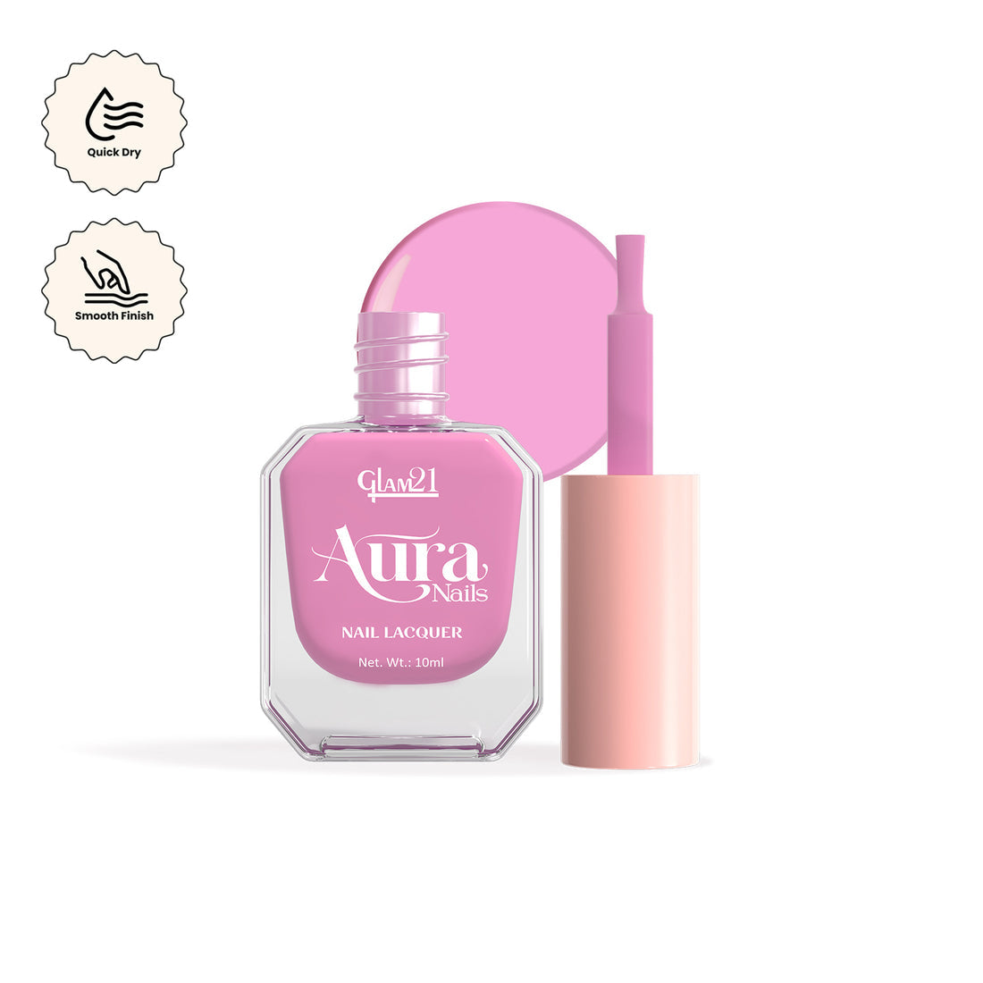 Glam21 Aura - Nail Lacquer (06Marshmellow Mix)