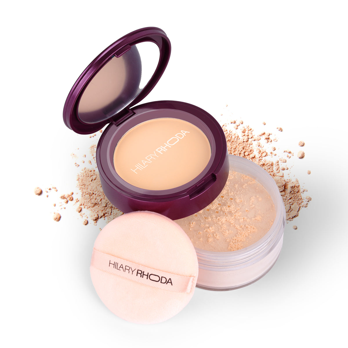 Hilary Rhoda The Setting Duo Compact & Loose Powder (Sand 04)