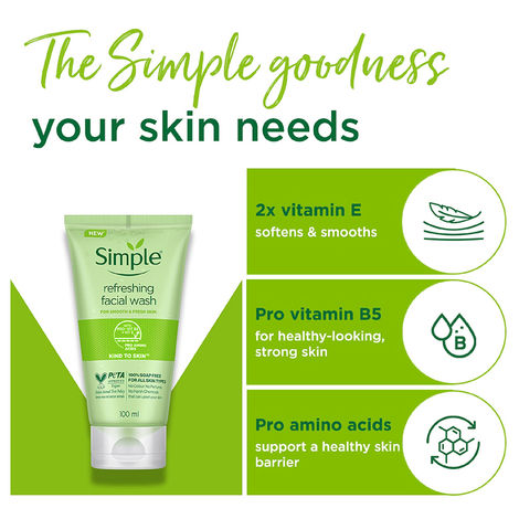 Simple Kind To Skin Refreshing Face Wash (100 ml)