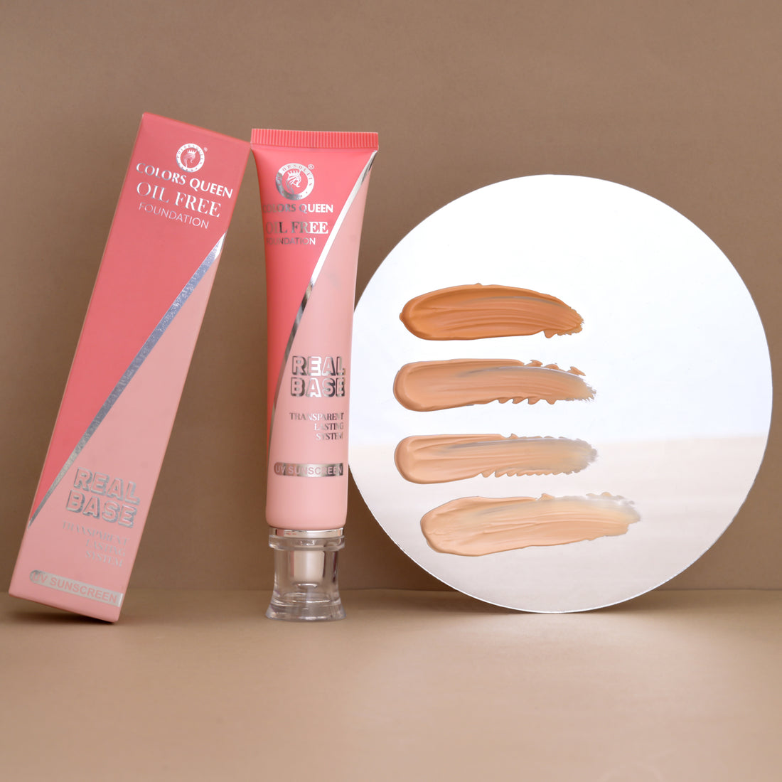 Colors Queen Real Base Oil Free Waterproof Foundation (01 Classic Ivory)
