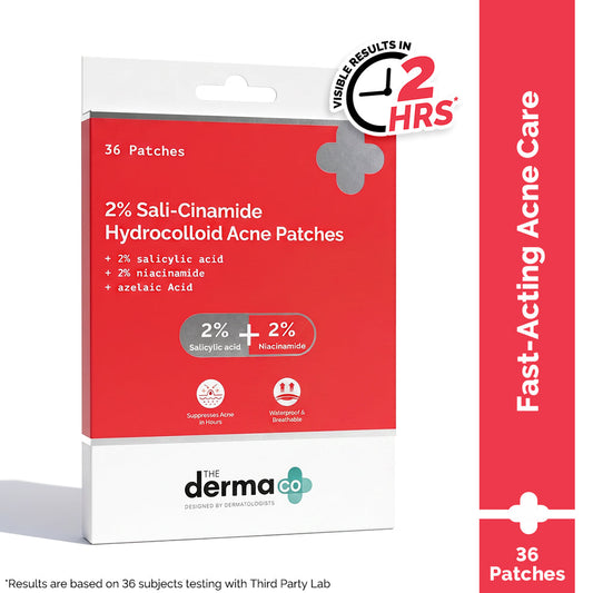 The Derma Co 2% Sali-Cinamide Hydrocolloid Acne Patches - 36 Patches