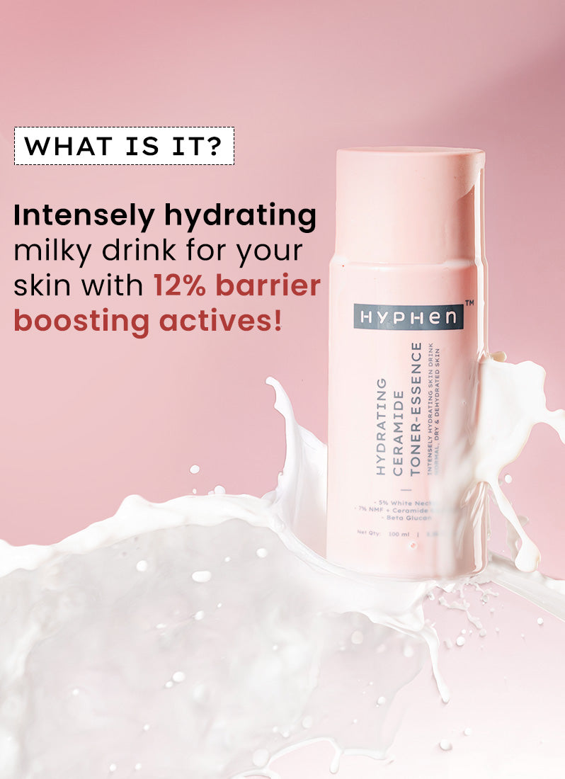 Hyphen Ceramides milky toner essence with 5% rice water blend - 100 ml