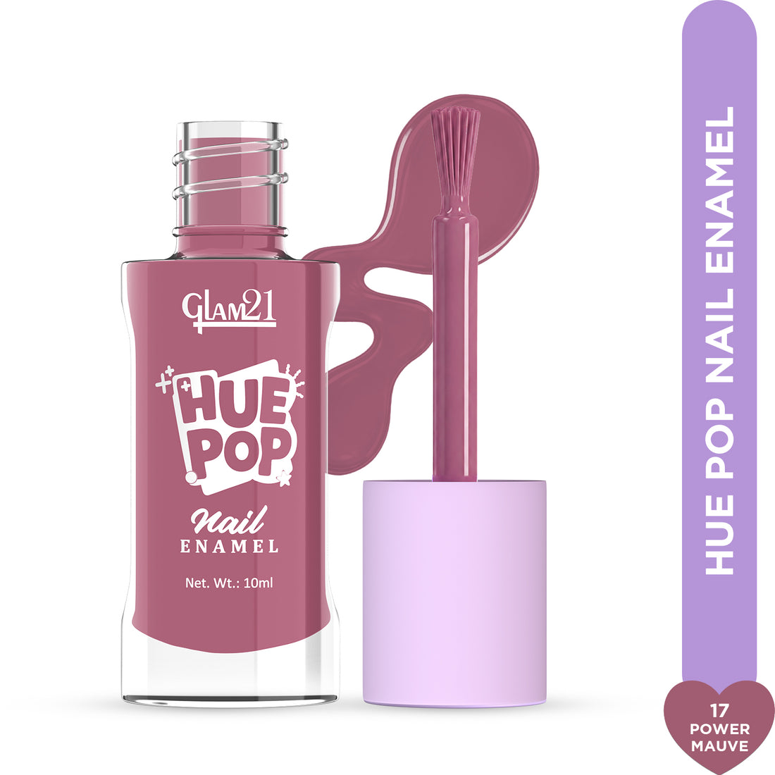 Glam21 Hue Pop Nail Paint / 17 Power Mauve