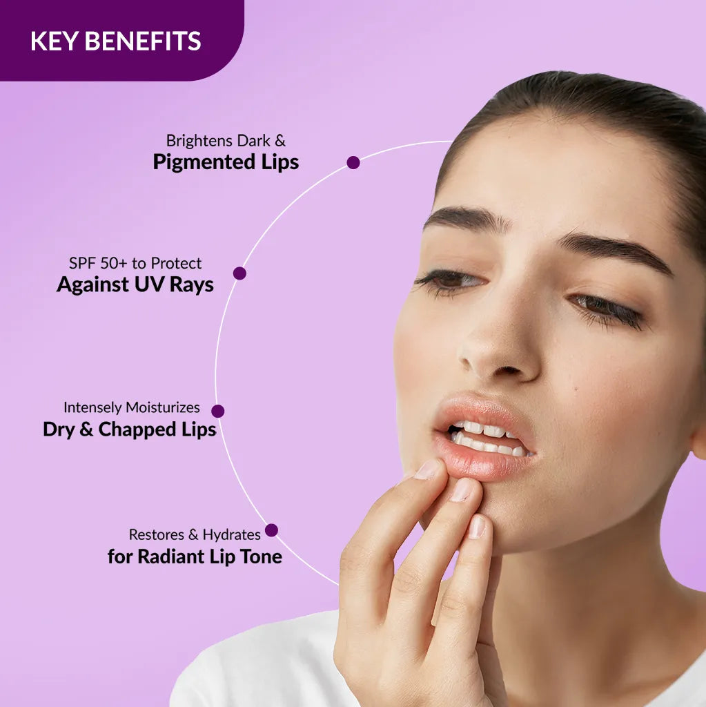 Fixderma Brightening Lip Balm SPF 50+ | Best Lip Balm for Dark Lips with SPF 50+
