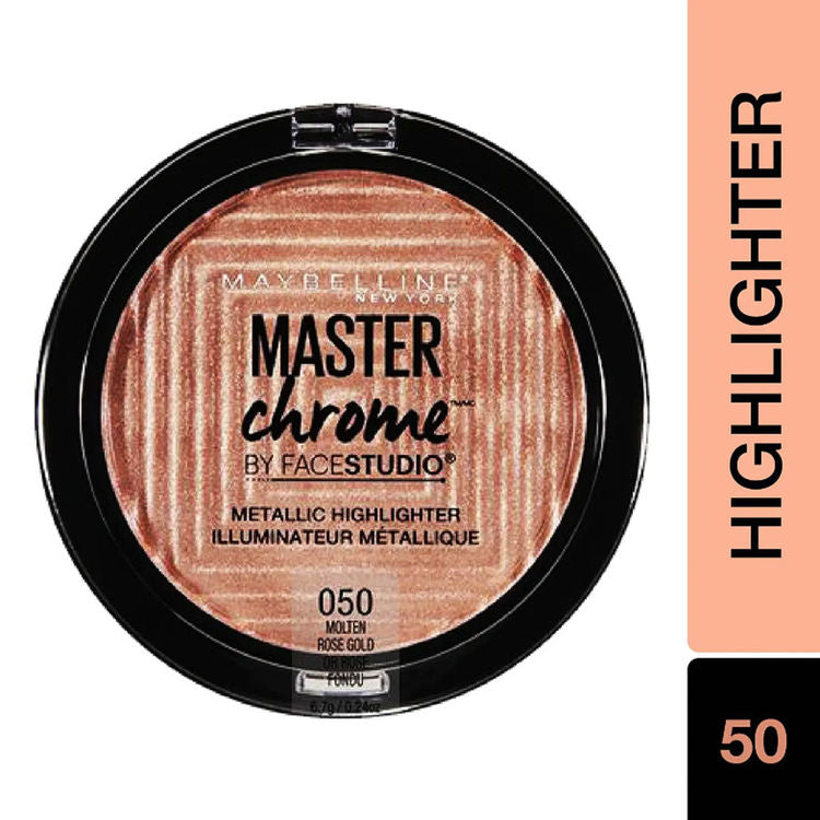Maybelline Face Studio Master Chrome Metallic Highlighter (Molten Rose Gold)