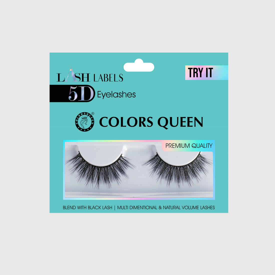 Colors Queen Lash Label 5D Natural Hair Eyelashes | 1 Pair / Try It