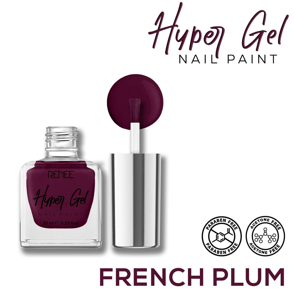 RENEE Hyper Gel Nail Paint 10ml (06 French Plum)