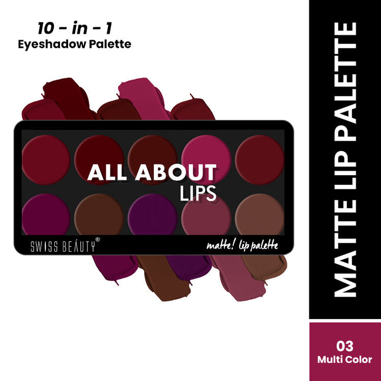 Swiss Beauty All About Lip Palette - Colors 03