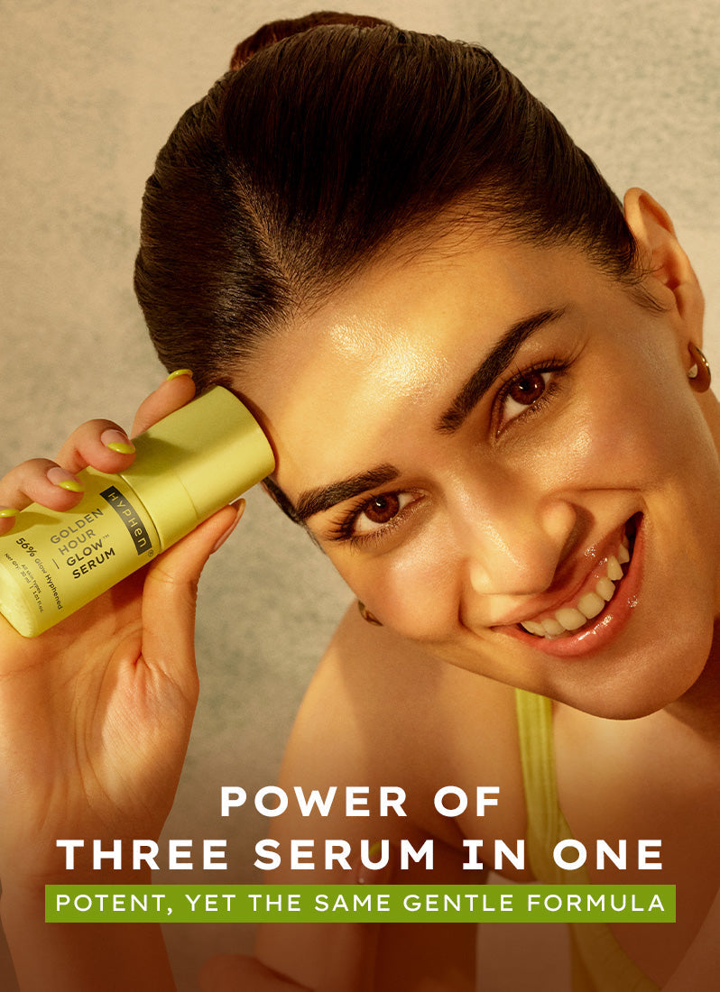 Hyphen Golden hour glow serum | 5% niacinamide, 1% alpha arbutin- 30 ml