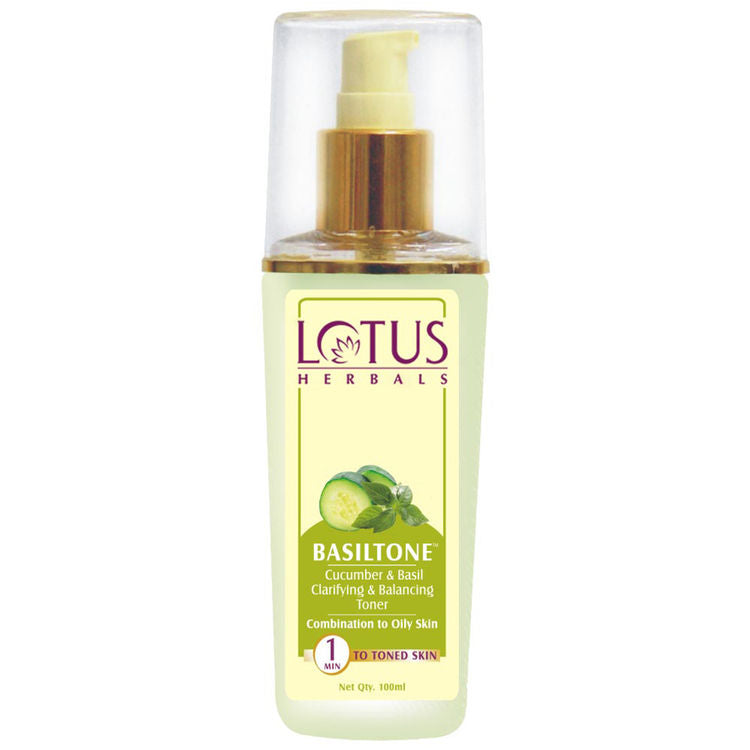 Lotus Herbals Lotus Herbal Basiltone Cucumber & Basil Clarifying & Balancing Toner
(100ml)
