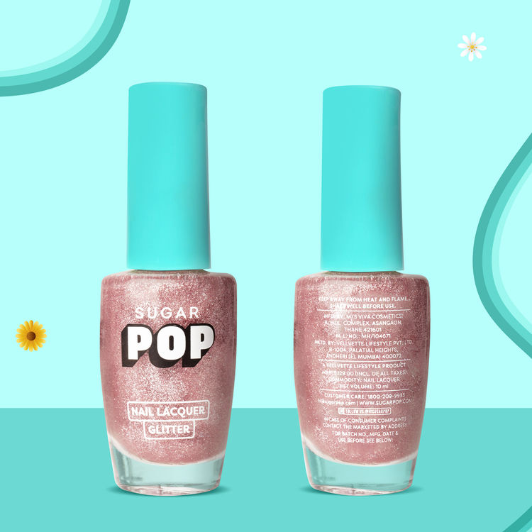 SUGAR POP Glitter Nail Lacquer (01 Rose Quartz)