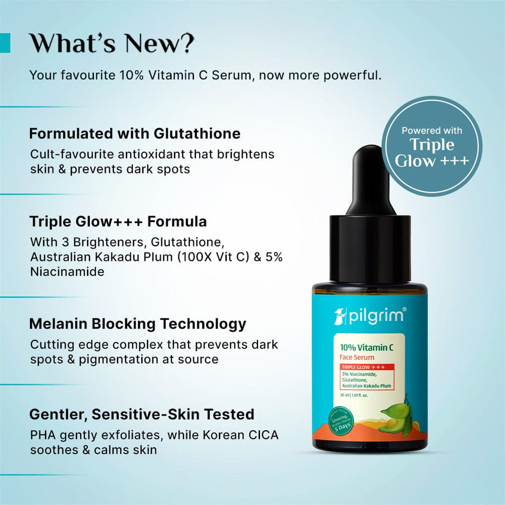 Pilgrim 10% Vitamin C Face Serum For Daily Brightness 30ml